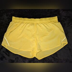 Yellow Women's Athletic Shorts